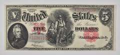 1907 $5 United States Legal Tender Note - Large Note - Red Seal