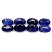 10.24ct cobalt blue Sapphire set from Madagascar
