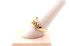Traditional Design 14k Gold Italian Handmade Ring