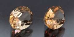 Beautifully matched 2.97ct Imperial Topaz pair