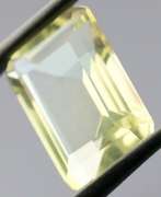 Vibrant yellow 14.61ct emerald cut Citrine