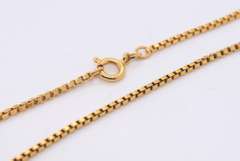 Strong 18kt Box Link Chain Necklace