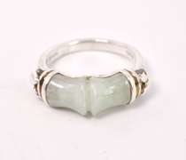 Green Gemstones Ring in Sterling Silver