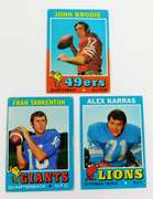3 Topps 1971 Football Cards