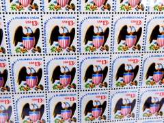 4 U.S. Post Office 13 Cent Stamp Sheets