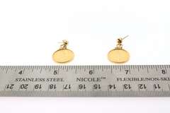 Unique 22K/14K $5 1/10th oz 1986 Gold American Eagle Coin Earrings