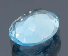 Brilliant 3.69ct oval cut sky blue Topaz