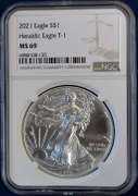 2021 American Silver Eagle Type 1 NGC MS69