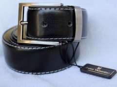 Classy Full Grain Leather Belt, Made In Italy