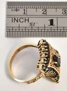 Modern Filigree Sapphire Cluster Ring