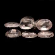 Whisper pink! 6.49ct untreated Morganite set