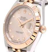 Rolex Datejust Two Tone 41mm Rose Gold Watch