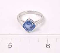 Blue Gemstone Ring in Sterling Silver