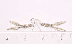 Native American Style Moonstone Earrings in Sterling Silver