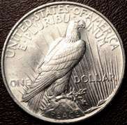 1922 Peace Dollar BU