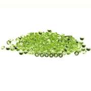 Solitaire cut! Unheated! 5.74ct Peridot set