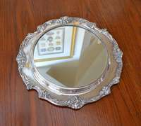 Vintage Reed & Barton Silver-Plated Mirror Centerpiece