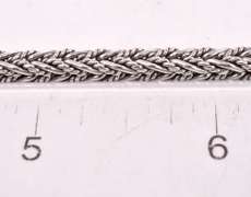 Incredible French Made Braided Necklace in Sterling Silver