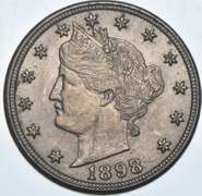 1898 Liberty V Nickel