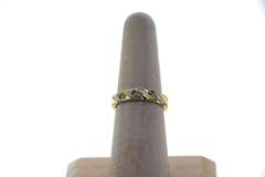 Diamond Spiral 14k Gold Ring