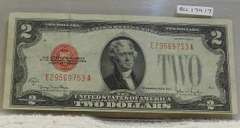 1928-G $2 US Note, lite circ, first yr sm size