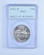 MS63 1941-S Walking Liberty Half Dollar - Graded PCGS