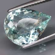 Ice blue! Unheated! 4ct Aquamarine pear