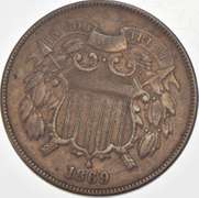 1869 Two-Cent Piece