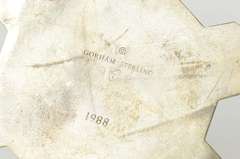 Sterling Silver 1988 Gorham Christmas Snowflake Gold Filled Ornament