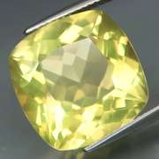 Bright 13.65ct cushion cut Lemon yellow Citrine