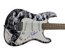 Lynyrd Skynyrd Billy Powell Artimus Pyle Signed Graphics Vintage Photo Guitar ACOA
