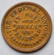 Federal Union Error Patriotic Civil War Token