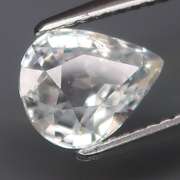 Glittering 2.02ct diamond luster white Zircon