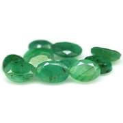 Oval cut 8.02ct Zambian Emerald set