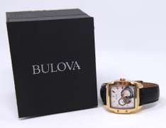 Bulova Automatic Dual Aperture Silver Dial Watch