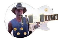 Kenny Chesney Autographed Signed Custom Photo Graphics Guitar ACOA