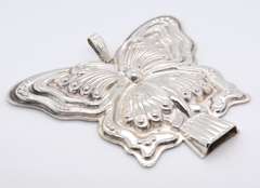 Reed & Barton Sterling Silver Butterfly Whistle Pendant