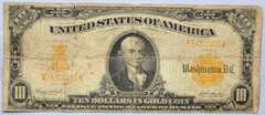 $ 10 Gold Certificate Series of 1907