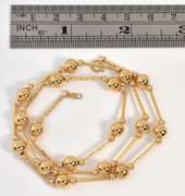 Sparkling Bar and Ball Necklace