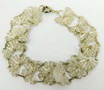 Elegant Sterling Filigree Bracelet