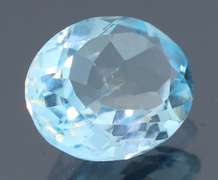 Brilliant 3.69ct oval cut sky blue Topaz