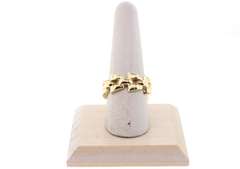 Beautiful Handmade Italian 14k Gold Cable Chain Ring