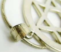 Vintage Large Sterling Star of David Pendant & Chain