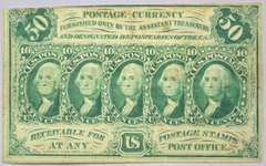 50 Cent First Issue Fractional Note