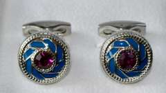 Handsome Pair Designer Style Cufflinks By Carelli