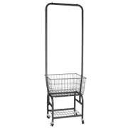 Rolling Laundry Butler Utility Cart Storage Basket