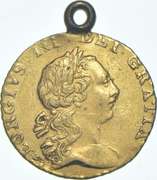 1762 United Kingdom 1/4 Guinea Gold Coin - George III - Pendant Mount