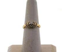 Exotic Marital 14k Gold Diamond Ring