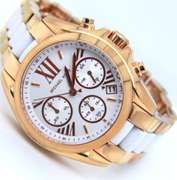 Micheal Kors Bradshaw Chronograph White Dial Watch