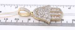 Dadwani Hamsa 10KT Fancy Diamond Pendant on Chain